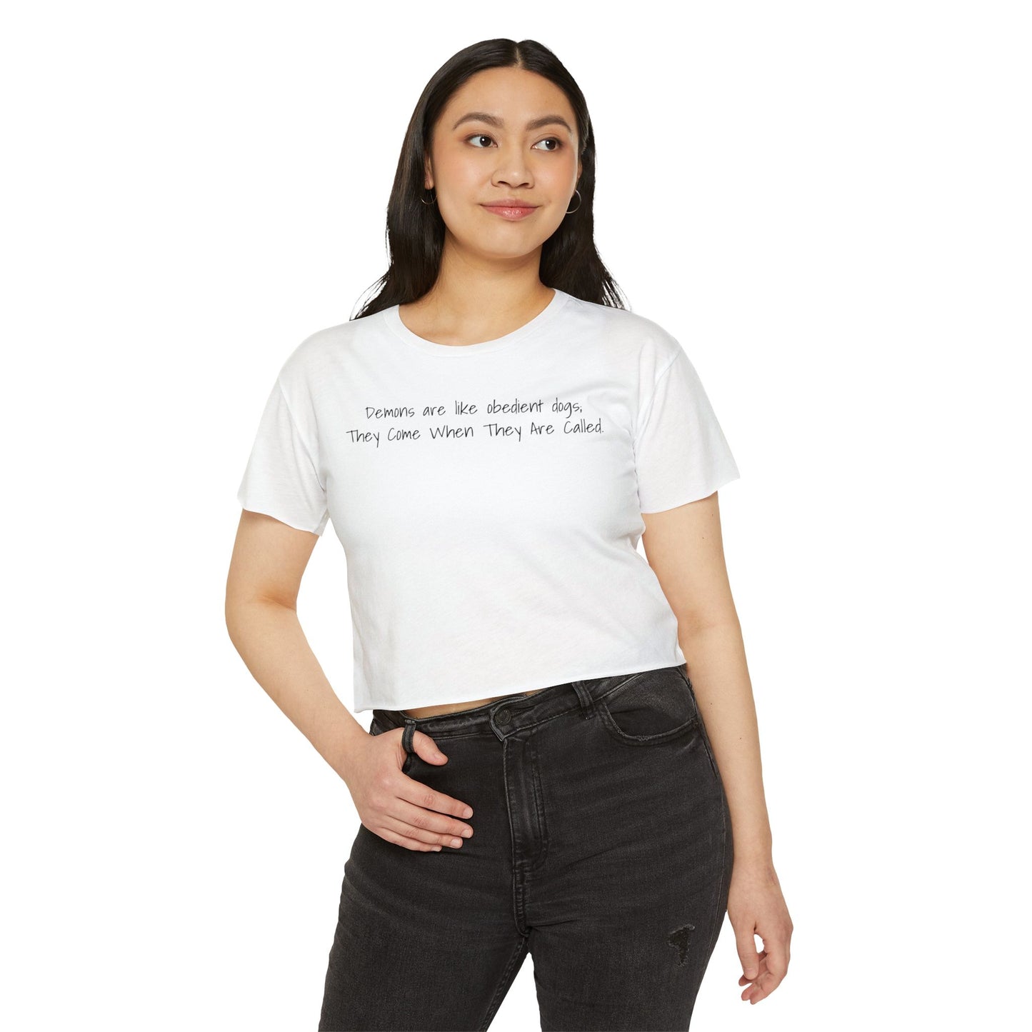 Demon Humor Y2K Women's Festival Crop Top