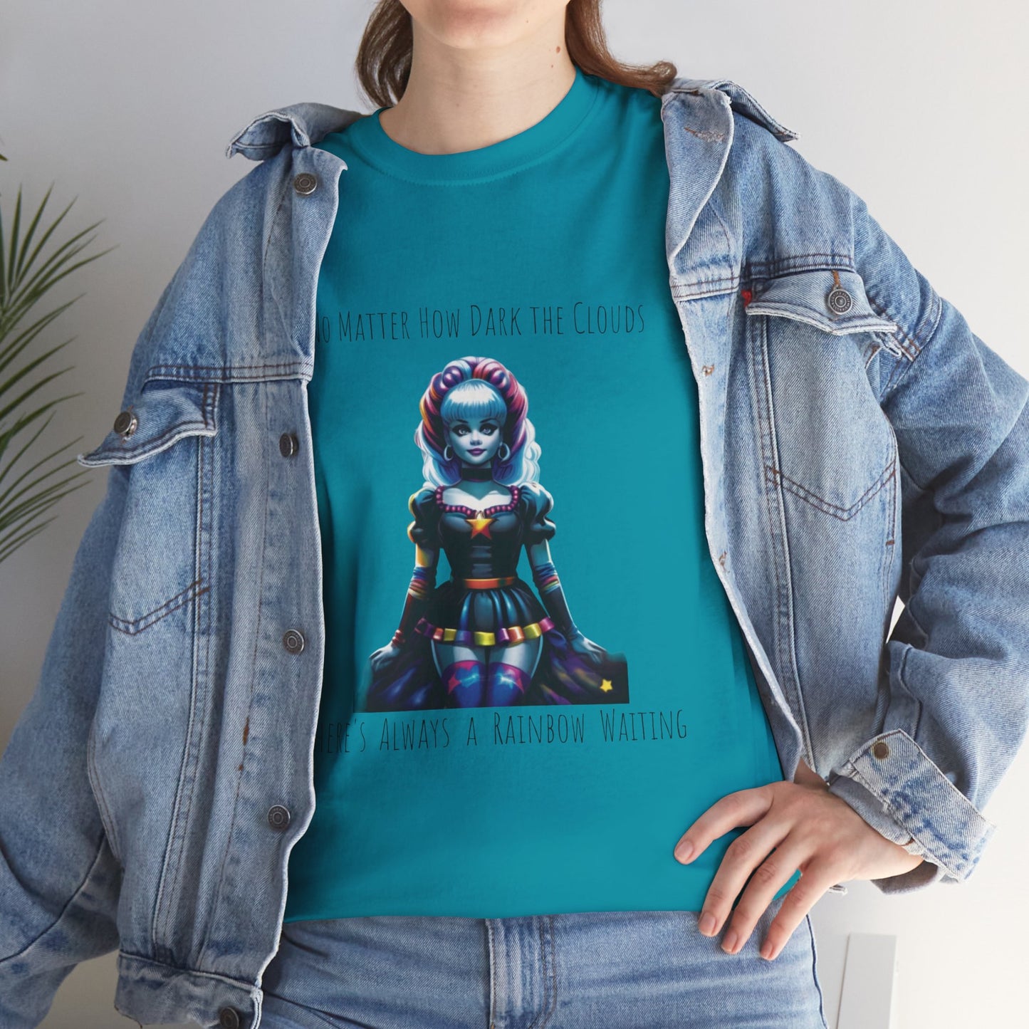 Rainbow Brite Goth Baumwoll-T-Shirt