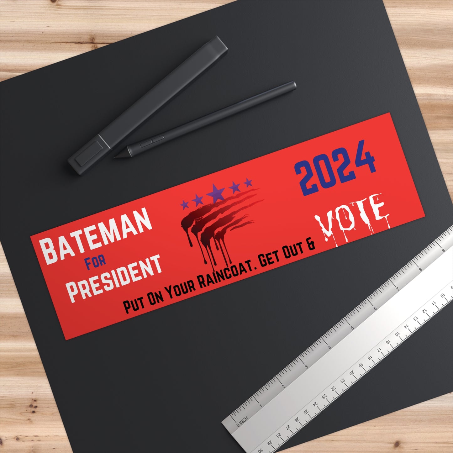 American Psycho President '24 Bumper Sticker