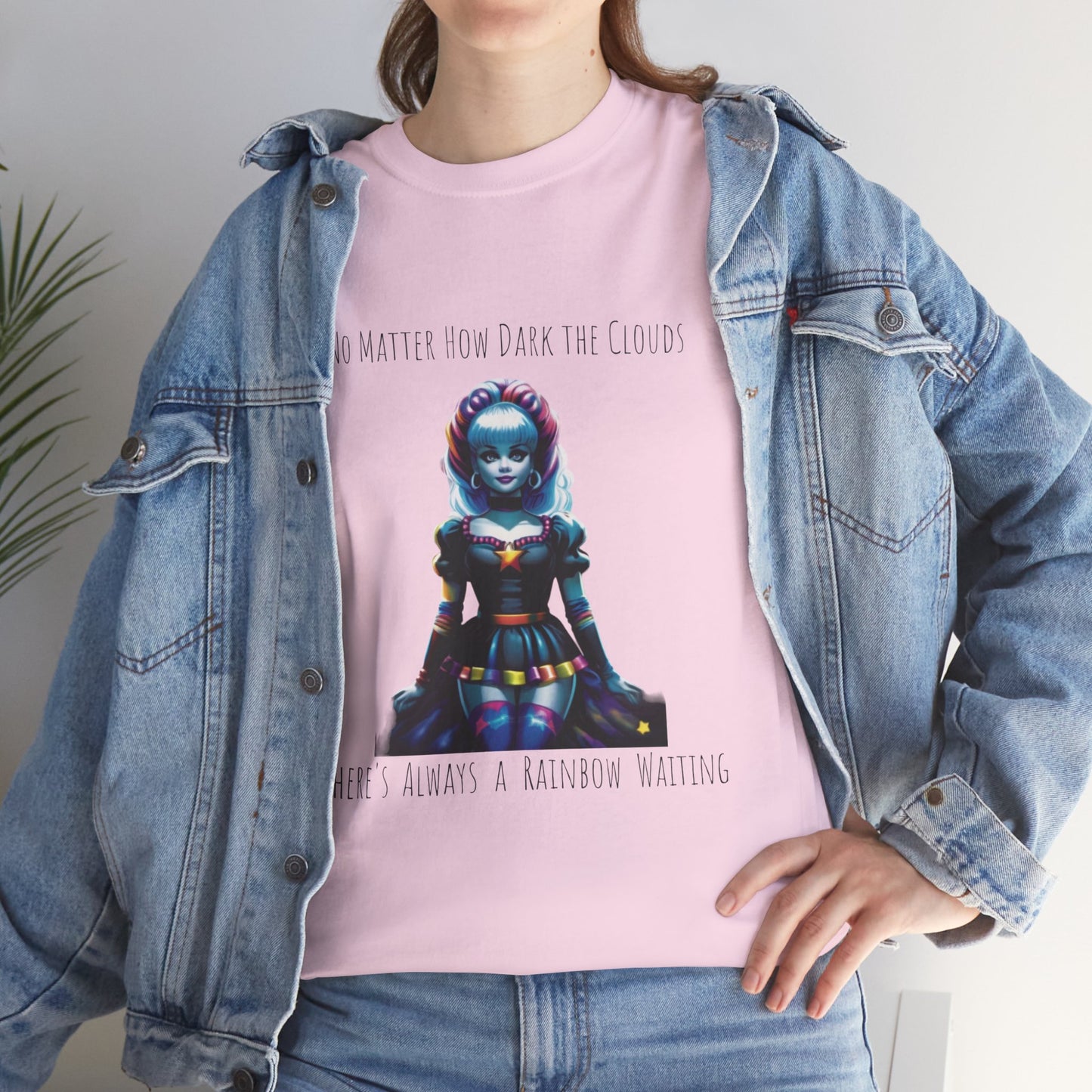 Rainbow Brite Goth Baumwoll-T-Shirt