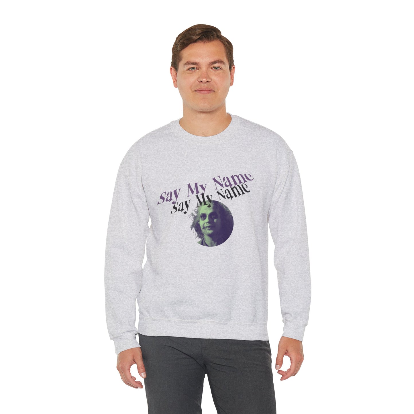 Beetlejuice Inspiriertes Sweatshirt Unisex Crewneck Sweatshirt, Herren Halloween, lustige grafische Shirts