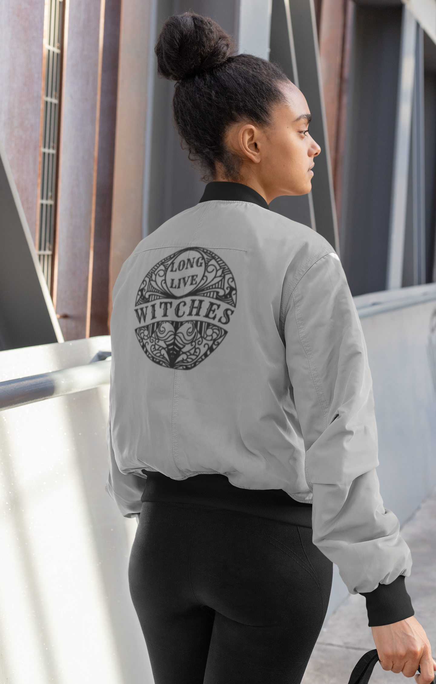 Long Live Witches Women's Bomber Jacket (AOP) Wiccan Women