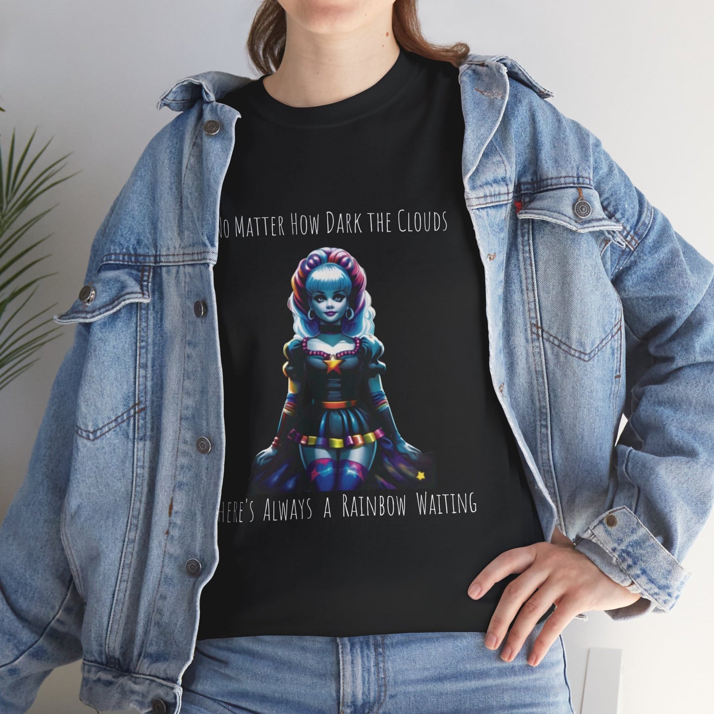 Rainbow Brite Goth Baumwoll-T-Shirt