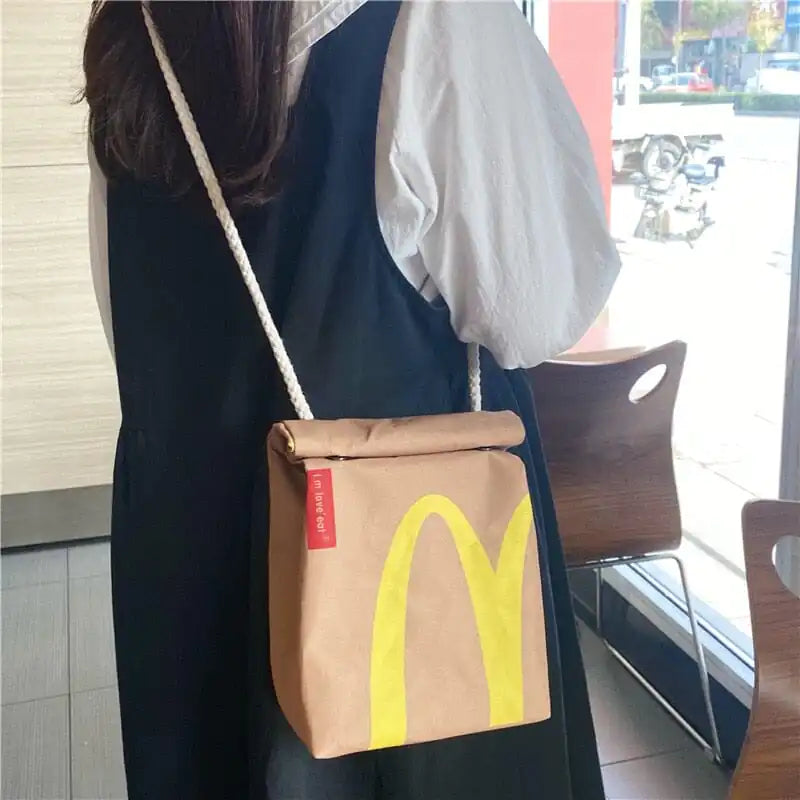 Mc Donald's Sack, Handtasche und Rucksack