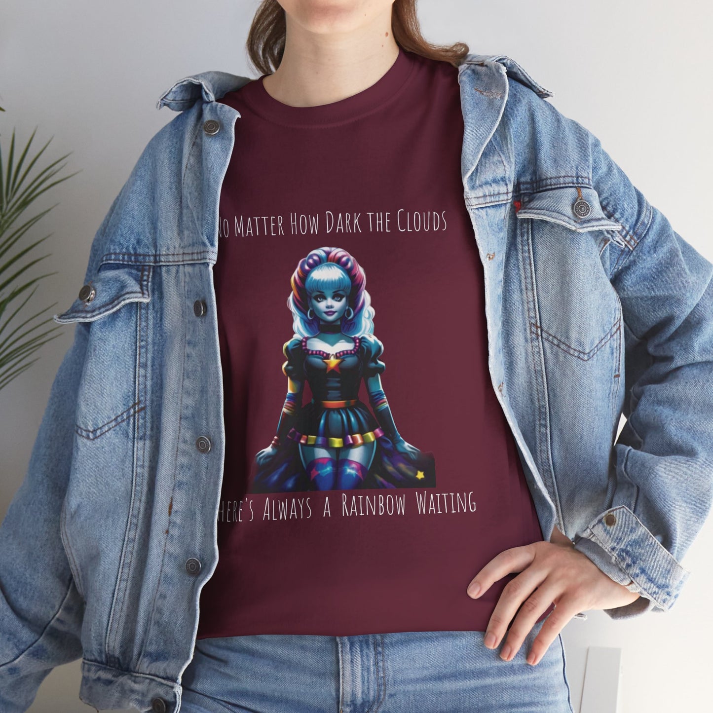 Rainbow Brite Goth Baumwoll-T-Shirt