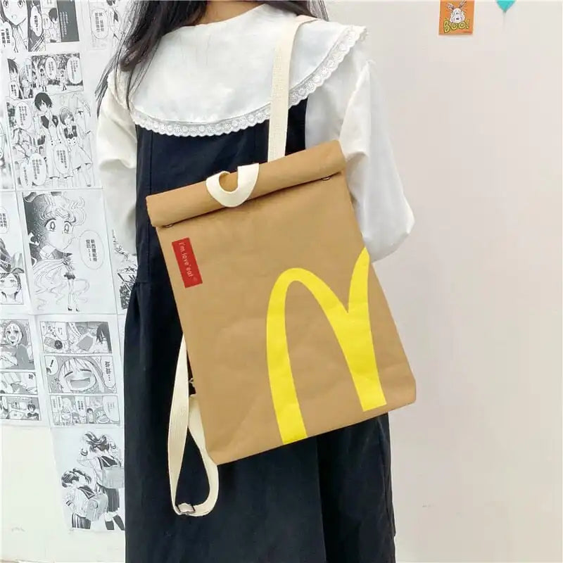 Mc Donald's Sack, Handtasche und Rucksack