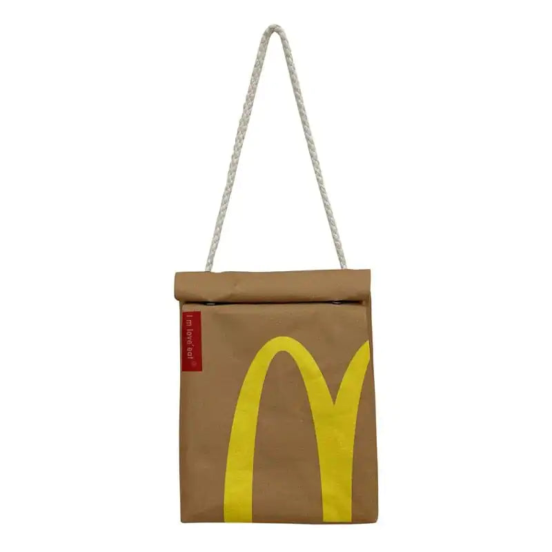 Mc Donald's Sack, Handtasche und Rucksack